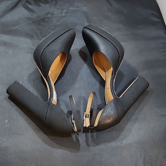 BRAND NEW JESSICA SIMPSON STEPHAN CROCODILE STILETTOS SANDAL - Picture 14 of 16